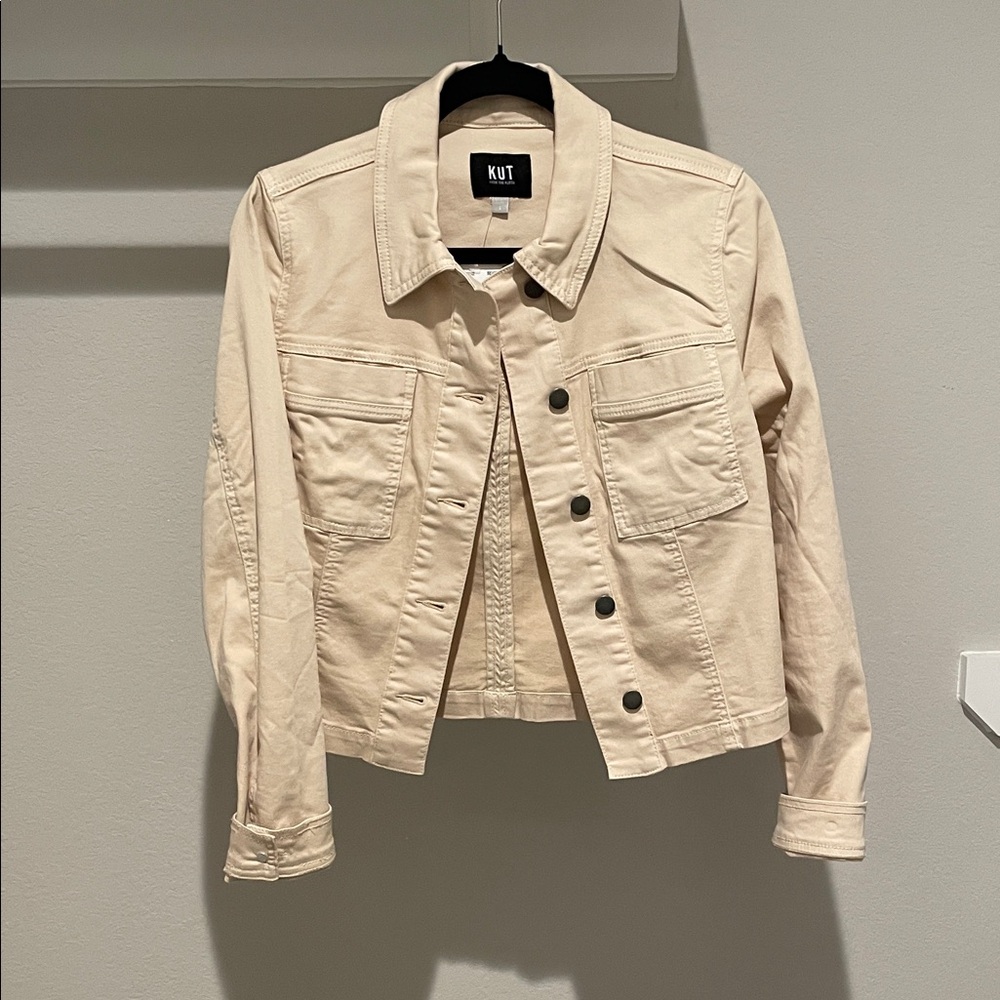 Kut from the Kloth Women's Cream Jean Jacket